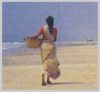 Indian girl on Goan beach